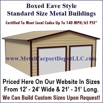 Boxed Eave Style Metal Buildings